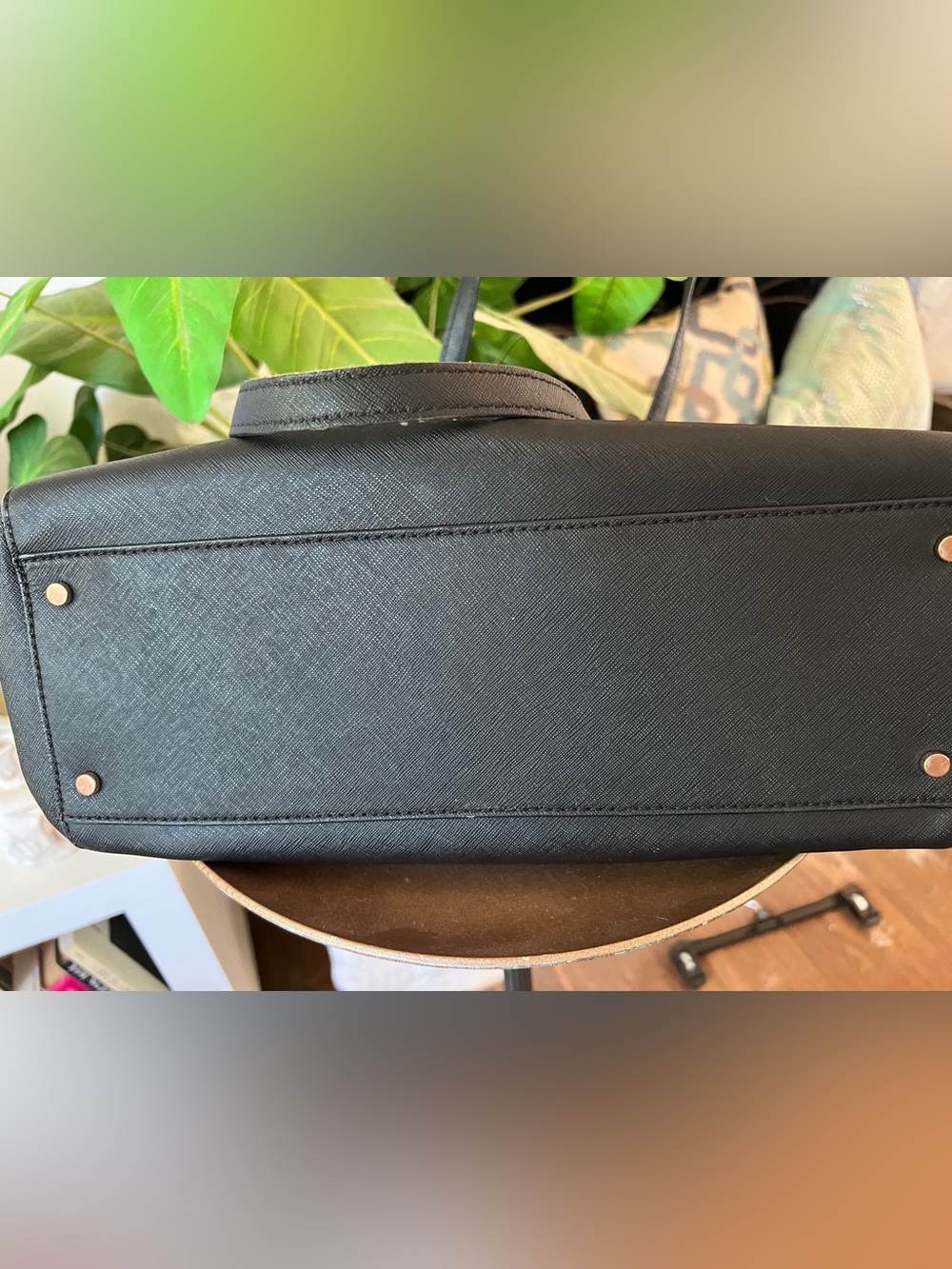 Kate Spade Black Saffiano Leather Tote Bag - Picture 7 of 10